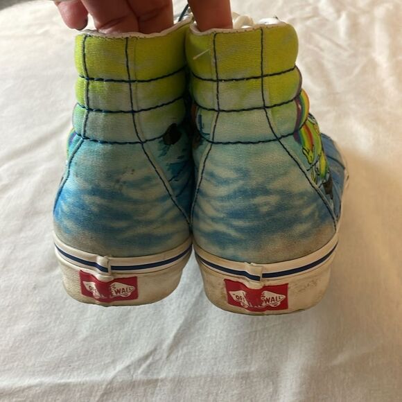 VANS SpongeBob SquarePants M 5.5 W 7 hi top - Picture 4 of 9